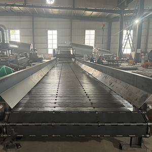 Fabrieksgeprijsde roestvrijstalen gemotoriseerde gaasbandkettingtransportband voor afvalverwerking, sortering, scheiding, transport + ontwatering - Product Image 1