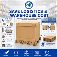 Boîtes en carton robustes sur mesure à haute capacité, grands conteneurs en carton ondulé, caisses de rangement rigides en carton