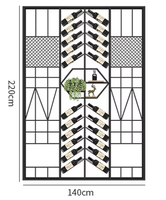Porte-bouteilles moderne en acier inoxydable noir, durable, capacité de 27/36 bouteilles, taille et couleur personnalisables, meubles pour la maison, bar, restaurant
