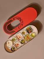 Boîtes d'emballage personnalisées ovales pour aliments, dattes, gâteaux de mariage, chocolats, en carton transparent de luxe pour desserts du Ramadan