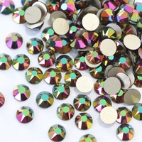 Petites pierres précieuses en verre à dos plat, 2088, Strass AB, cristal, Non correctif, pour l'art de la manucure et de la pédicure, vente en gros
