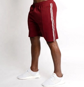 Venta caliente 100% algodón hombres de gran tamaño Jogger Board Design Sweat Shorts antiarrugas patrón sólido entrenamiento pantalones cortos para correr - Product Image 4