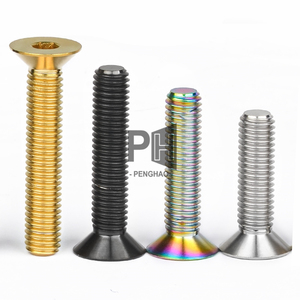 Tùy Chỉnh Titan <span class=keywords><strong>Bolt</strong></span> M8 Chìm Đầu Hex <span class=keywords><strong>Ti</strong></span> Vít Titan Xe Đạp Leo Núi Bu Lông Titan Màu Đen Vít Cho Xe Đạp Xe Máy - Product Image 5