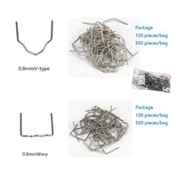 Agrafeuse électrique industrielle à ondes chaudes pour réparation, 500/100 agrafes en acier inoxydable de 0,8 mm pré-coupées, installation facile, pistolets à clous pour voiture