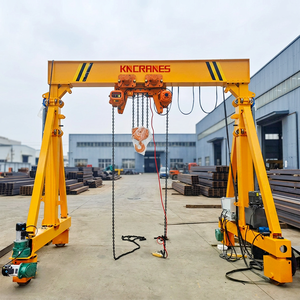 Grúa pórtico industrial pequeña de 1 y 2 toneladas, grúa pórtico móvil de acero de altura ajustable para manipulación de materiales en talleres - Product Image 1