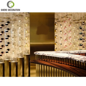 Magasin Custom Profumeria Armoire de rangement de <span class=keywords><strong>parfums</strong></span> de luxe Étagère murale de présentation de <span class=keywords><strong>parfums</strong></span> haut de gamme en acier inoxydable doré - Product Image 4