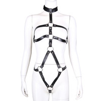 Harnais ouvert BlueRabbit avec attaches pour les bras, vêtements sexy, harnais de bondage corporel, jouets sexuels pour femmes et couples