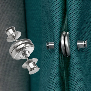 Magnetic curtain <b>snap</b> <b>fasteners</b>, metal, seamless, detachable, <b>snap</b>-on, curtain closure <b>fasteners</b>, magnetic <b>snaps</b>, strong - Product Image 1