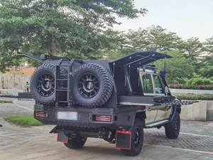 Tettuccio per Campeggio 4x4 WD, Cassetta Portautensili in Lega di Alluminio per Pickup, Copertura per Cassone - Product Image 4