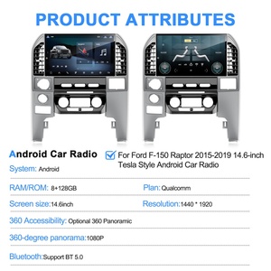 Navihua 14.6 Inch Touch Screen for Ford F150 Raptor 2015-2019 Android GPS Car Stereo - Product Image 5