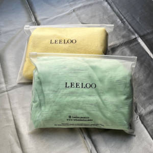 Prix de gros Sac en plastique biodégradable Mat Transparent Sacs à fermeture éclair givrés Pochette réutilisable Sacs à vêtements pour l'emballage - Product Image 4