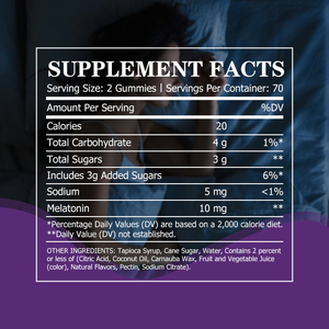 Gummies de mélatonine à marque privée : favorisent le sommeil, favorisent l'endormissement plus rapide, favorisent un sommeil plus long, se réveillent rafraîchis - Product Image 2