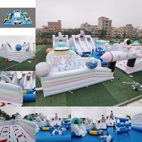 New Leap Space Amusement Park Rides pour enfants Parcs à thème gonflables Parc de jeux gonflable géant