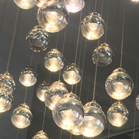 Lampu Gantung Modern Oval Panjang Persegi Kristal + Besi Murano Italia, Kaca Emas LED, Disetujui SAA, untuk Ruang Tamu Rumah