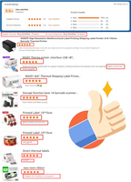 Aplicación multifuncional Puerto serie Código QR Wifi Impresora inalámbrica para tarjetas de regalo Paquete comercial Máquina impresora de etiquetas térmicas