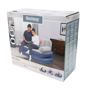 Ghế <span class=keywords><strong>sofa</strong></span> giường bơm hơi di động gấp gọn hiện đại 75079 |   Máy bơm tích hợp 155*182*64cm dùng cho cắm trại & ngoài trời - Product Image 6