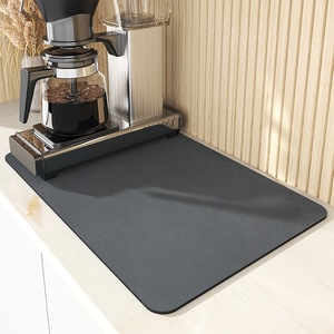 Super Absorbent Anti-slip Coffee Dish Large Kitchen Absorbent Draining Mat Drying Mat Quick Dry <b>Bathroom</b> <b>Drain</b> Pad - Product Image 1