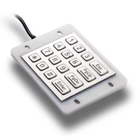 Clavier métallique robuste anti-vandalisme OEM, matrice 3x4, montage sur panneau, en acier inoxydable, pour distributeur automatique de billets, équipement en libre-service, armoire