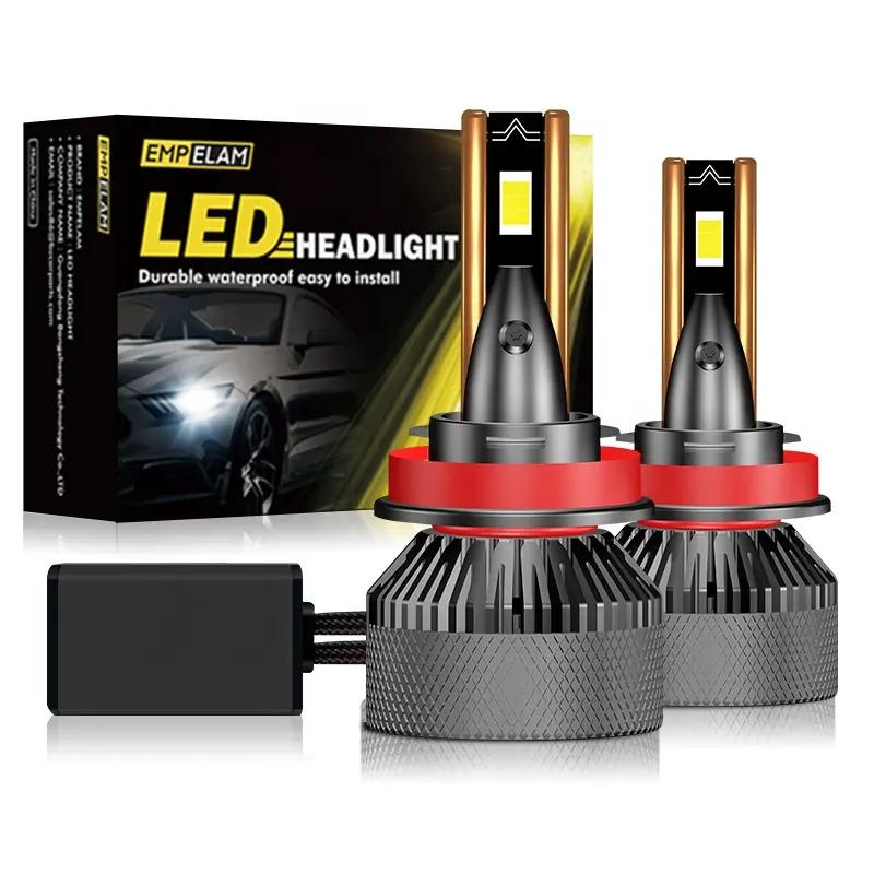 Super Bright LED Headlight bulb F8 120W 12000LM LED H11 H7 H4 LED Headlight Bulb With Canbus