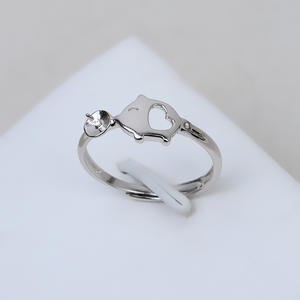 Bague ouverte en argent S925 faite à la main, bague de vie, 12 signes du zodiaque, bague pour femme avec porte-perle vide 5-7, accessoires de bricolage 2825 - Product Image 2