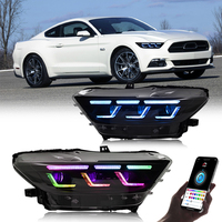 Ensemble de phares LED A201-RGB de haute qualité, température de couleur 6500k pour Ford Mustang 2015-2017, vente en gros
