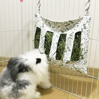 Sac de foin de lapin distributeur de foin pour cochon d'inde Chinchilla maison de nourriture pour cochons d'inde mangeoire sac de foin pour lapins produits pour animaux de compagnie
