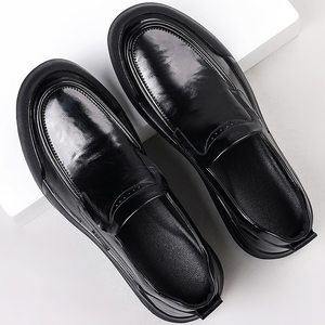 Zapatos Sin Cordones para Hombre, Nueva Colección de Primavera, Suela Gruesa Antideslizante, Cuero Genuino, Zapatos Casuales de Negocios, Cómodos y Duraderos - Product Image 6