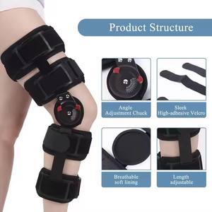 Kniegewrichtsbrace, flexibel, one-size, revalidatie-apparaat voor de onderste ledematen, voor fractuurondersteuning en herstel van dijbeen en been. - Product Image 2