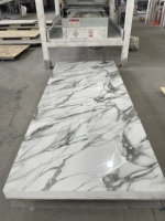 Panneau mural en PVC UV effet marbre, géométrique moderne, imperméable, ignifuge, insonorisant, anti-rayures, écologique pour salon