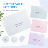 Carpeta de Archivos Ligera de Gran Capacidad con Logotipo Personalizado, Bolsa de Documentos Transparente Multifuncional a Prueba de Agua para Necesidades Diarias