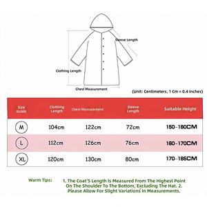 Thickened EVA Transparent Raincoat With Custom Printed Logo, Unisex Protective Outerwear, Stylish <b>Coat</b> for Hiking - Product Image 2