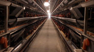 Bâtiment en acier pré-machiné durable de poulailler avec l'alimentation et la ventilation automatiques intégrées - Product Image 6