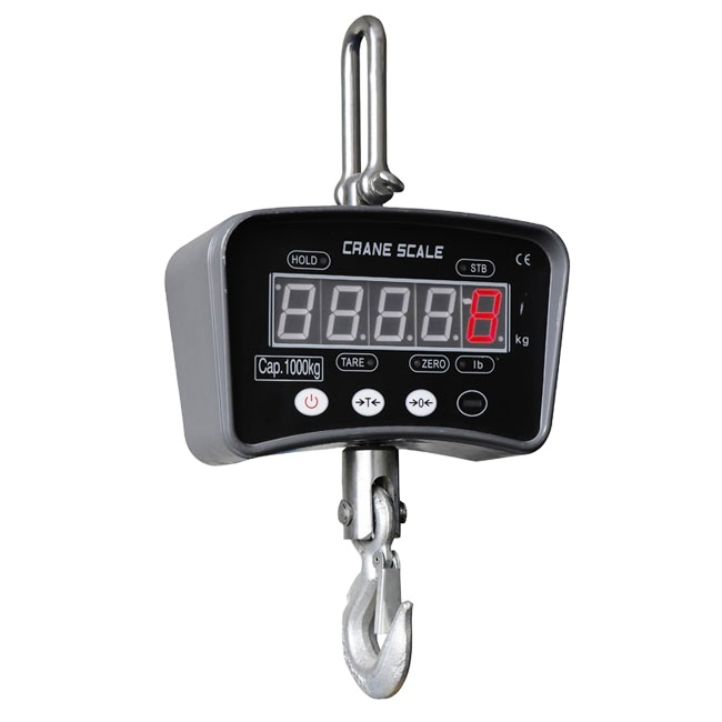 Bilancia Da Gru Digitale 1000 Kg – Dinamometro Professionale Ad Alta Precisione Con Gancio In Acciaio Inox