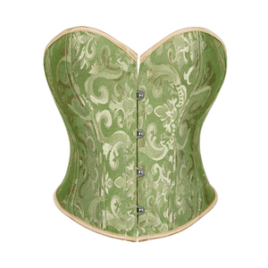 King Mcgreen Star femminile di moda con stampa floreale corsetti con lacci per <span class=keywords><strong>intimo</strong></span> taglie forti Gorset a Torso corto corpo Shapewear - Product Image 4