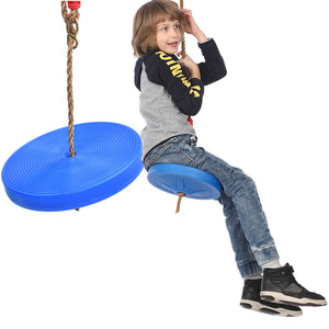 Climbing Rope Tree Swing With Platforms And Disc Plastic Dis Swing