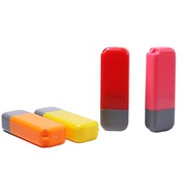 Mini tampon auto-encreur photosensible de poche, vierge, personnalisable pour signature, avec trou de suspension pour porte-clés