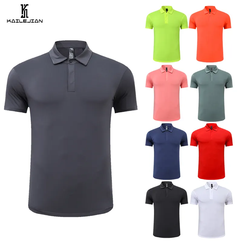 Özel tasarım kendi marka polo GÖMLEK kısa kollu erkek polyester erkek Golf Polo tişört gömlek