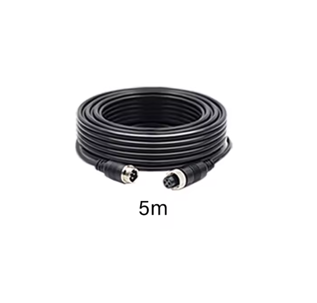 Mobile DVR Car Camera Video Cable 5m 10m 15m  4 Pin M12 Aviation Connector Cable for  Vehicle  Monitoring System