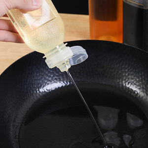 Plastic Condiment <b>Squeeze</b> <b>Bottles</b> 300ML 500ML Reusable Oil Dispensers For Kitchen Use - Product Image 2