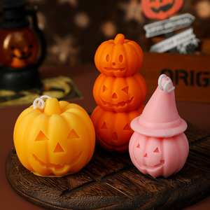 Bougie parfumée créative pour Halloween, en forme de citrouille, en cire de soja, décoration pour la maison, fête, cadeau - Product Image 5