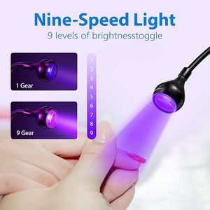 Lámpara UV LED Profesional Recargable para Uñas, Lámpara de Curado de Manicura de Secado Rápido con Doble Cabezal - Product Image 2