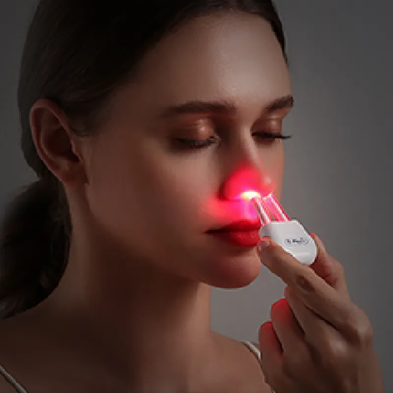 Pulsed Laser Nose Massager Hay Fever Bionase Nose Rhinitis Sinusitis Cure Infrared Therapy Nasal Health Care Machine Instrument