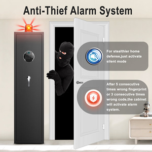 Đen nhà vân tay điện tử an toàn cho súng ngắn truy cập nhanh súng an toàn với phân vùng có thể tháo rời không cần lắp ráp - Product Image 4