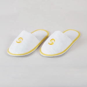 Haut de gamme 100% coton bout fermé serviette d'hôtel pantoufles jetables <span class=keywords><strong>spa</strong></span> pantoufle jetable - Product Image 1