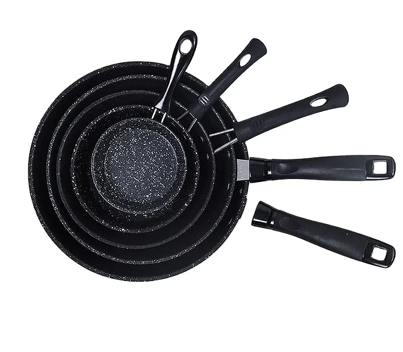 Kitchen 12cm Mini non-stick cookware Round Cooking Pot Flat Frying Pan for gas stove omelet pan