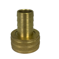 Raccord de tuyau d'arrosage 5/8'' à filetage femelle 3/4'' - Vis moletée à tige courte