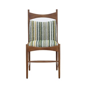 Chaise de salle à manger en bois massif de frêne style rétro, design vintage français, pour usage domestique ou hôtelier - Product Image 5