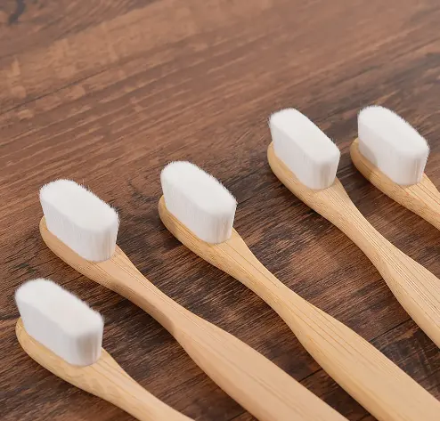 Factory Direct Erwachsenen abbaubare Bambus Zahnbürste mit weichen Borsten Tiefen reinigungs werkzeug weich und ultra dünn