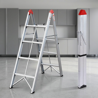 Échelle pliante en aluminium moderne FINE pour hôpitaux et écoles, capacité de charge de 150 kg, pour applications extérieures sur escaliers