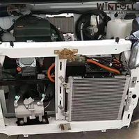 M-Pull Nouveau Système de Climatisation pour Mini-Voiture Électrique R-134a Compresseur Scroll 2.2KW Refroidissement 1.1KW Chauffage DC12-72V 5-8